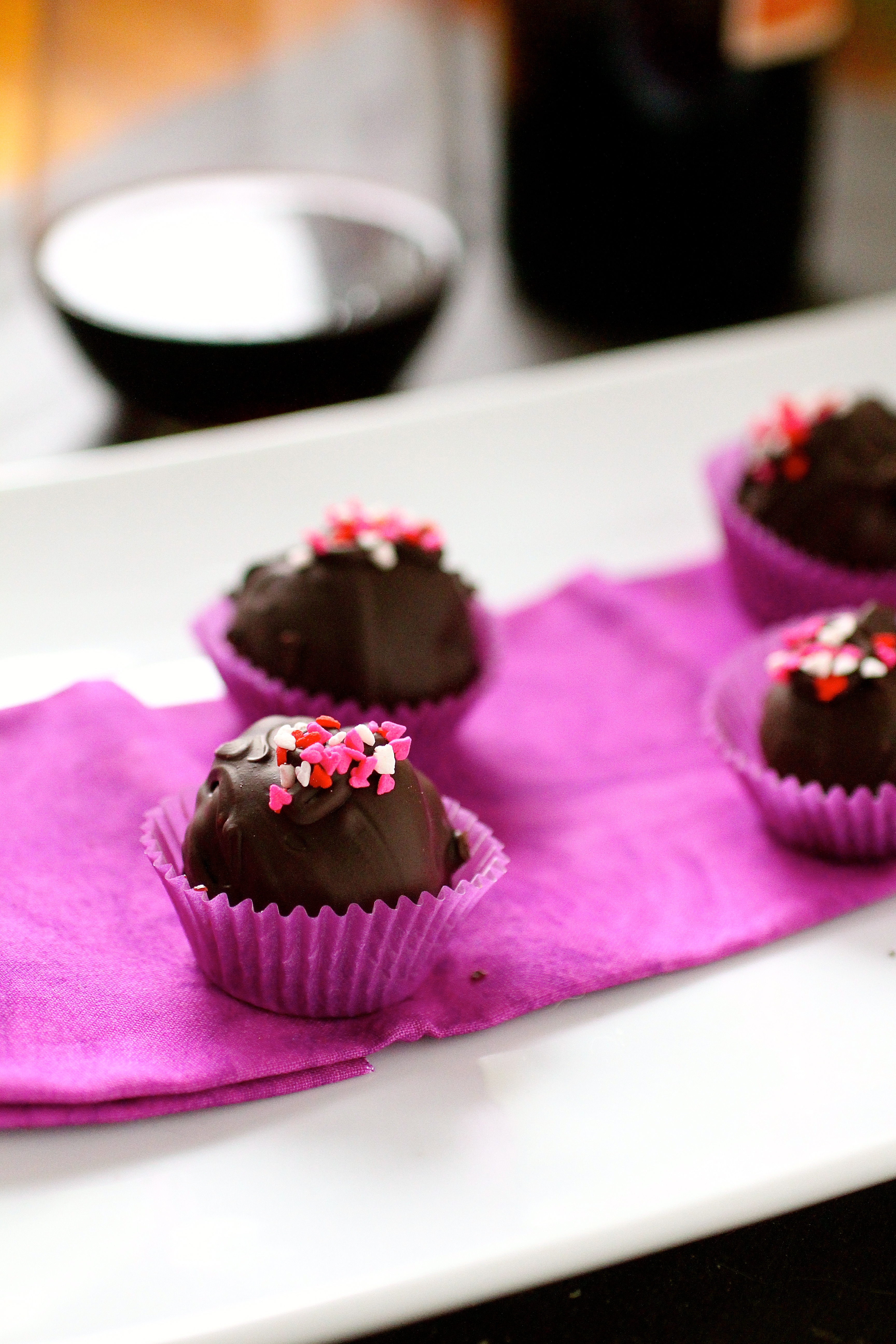 Chocolate Red Wine Truffles | The Curvy Carrot