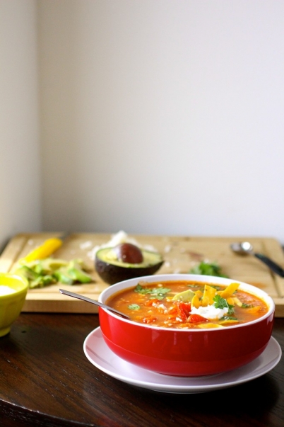 Vegetarian Tortilla Soup The Curvy Carrot