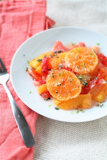 Citrus And Mint Salad | The Curvy Carrot